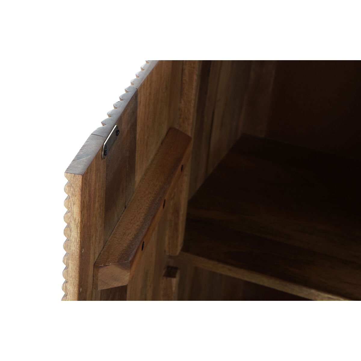 Skänk DKD Home Decor Naturell Metall Mangoträ 90 x 40 x 87 cm - 4