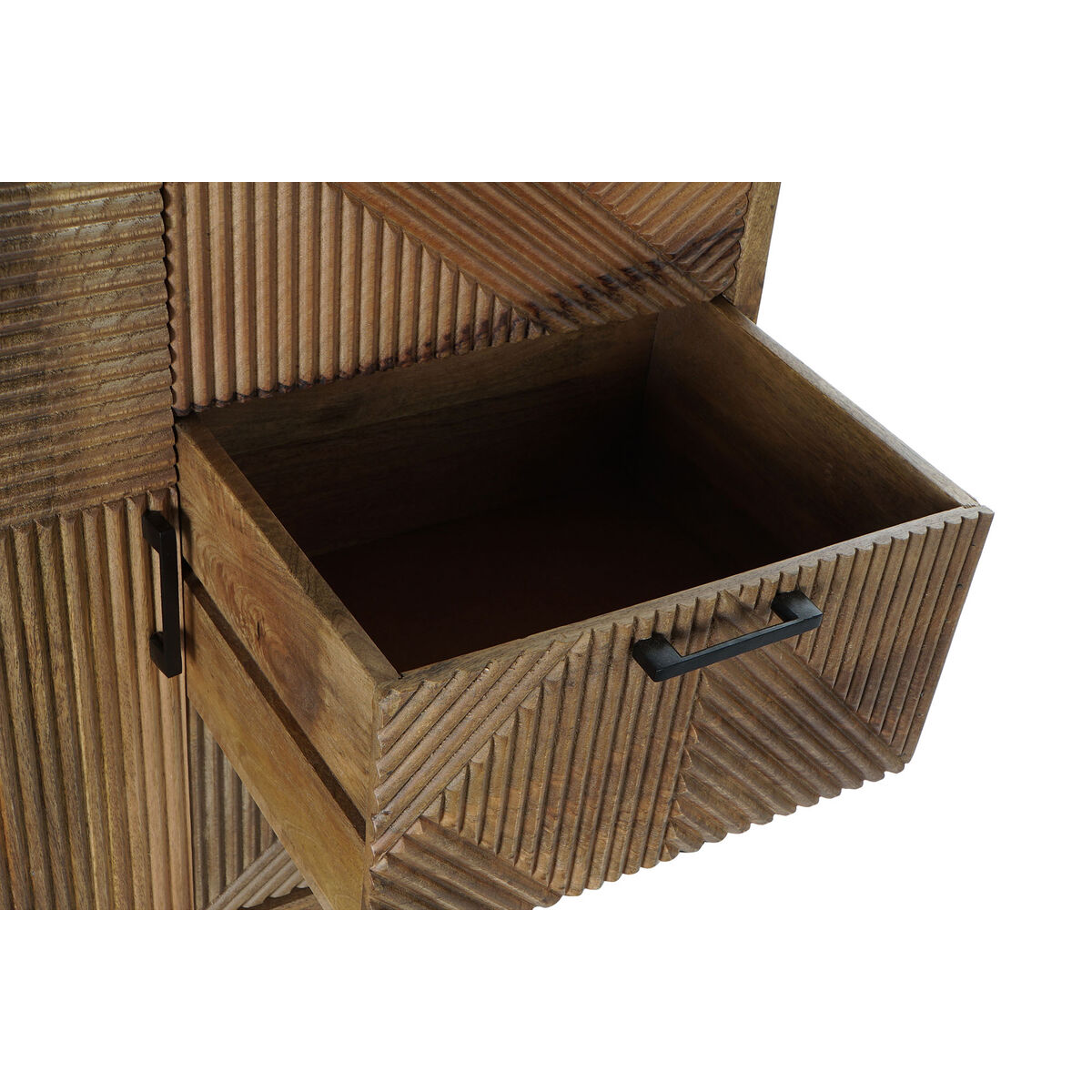 Skänk DKD Home Decor Naturell Metall Mangoträ 90 x 40 x 87 cm - 12