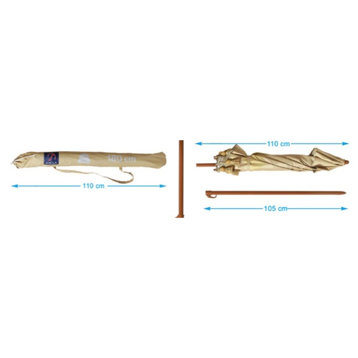 Naperny? Beige 180 cm UPF 50+ - 3