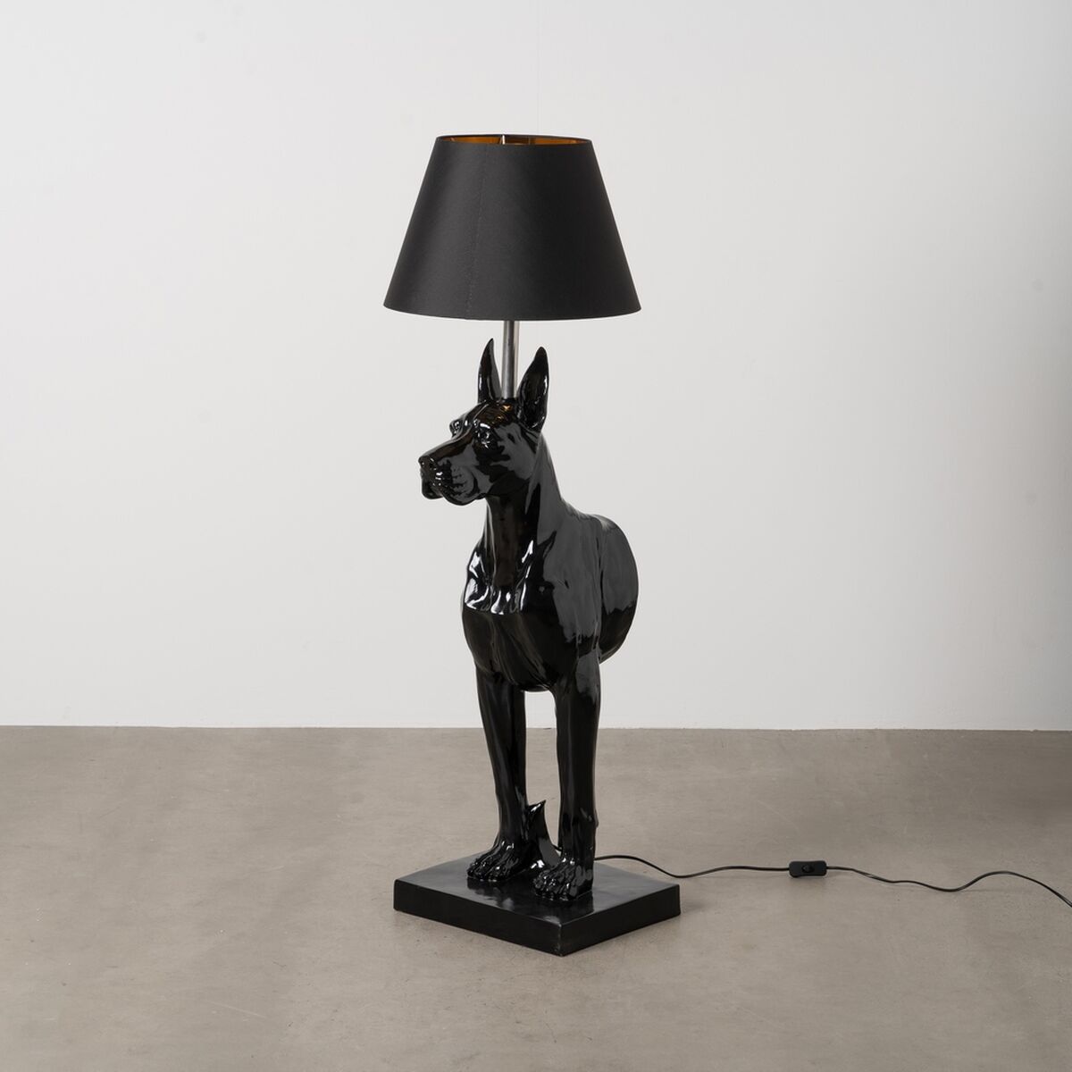 Bordslampa Svart PVC Harts 40 W 45 x 40 x 127 cm - 2