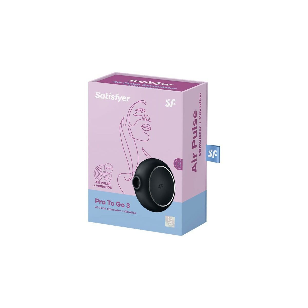 Sugstimulator för klitoris Satisfyer Pro to go 3 Svart - 6
