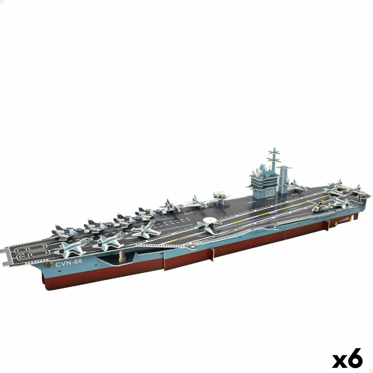 3D-pussel Colorbaby Nimitz Hangarfartyg 67 Delar 77 x 18 x 20 cm (6 antal) - 8