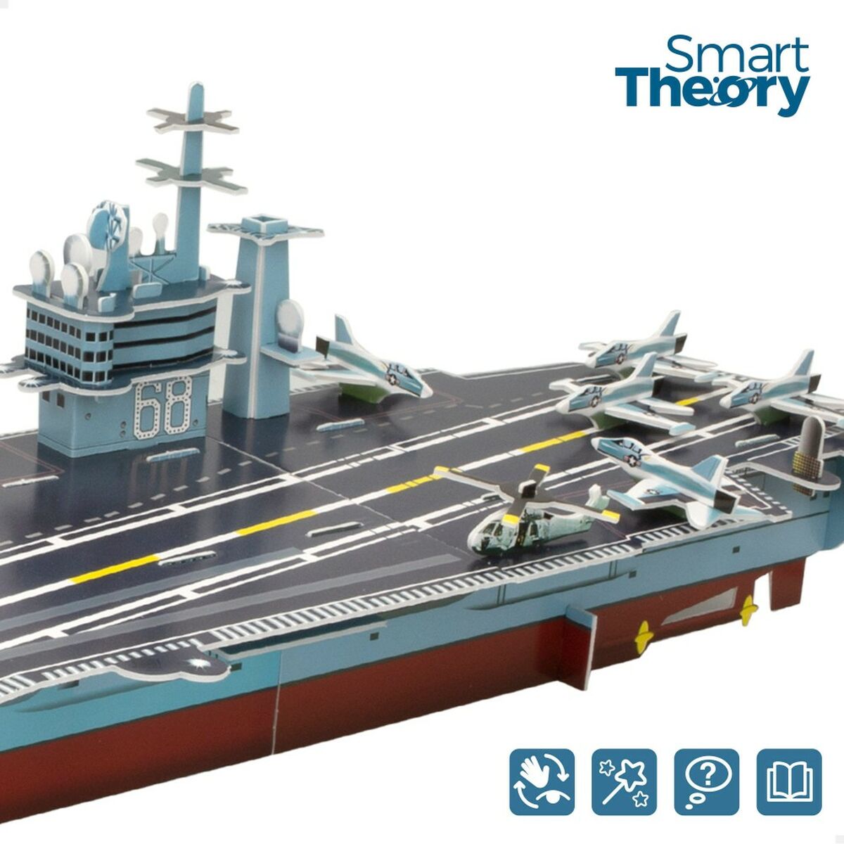 3D-pussel Colorbaby Nimitz Hangarfartyg 67 Delar 77 x 18 x 20 cm (6 antal) - 4