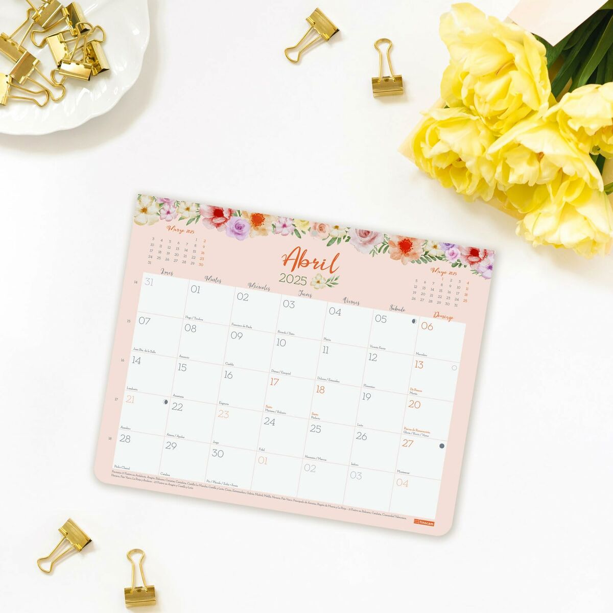Väggkalender Finocam Multicolour Papper 2025 25 x 20 cm - 4