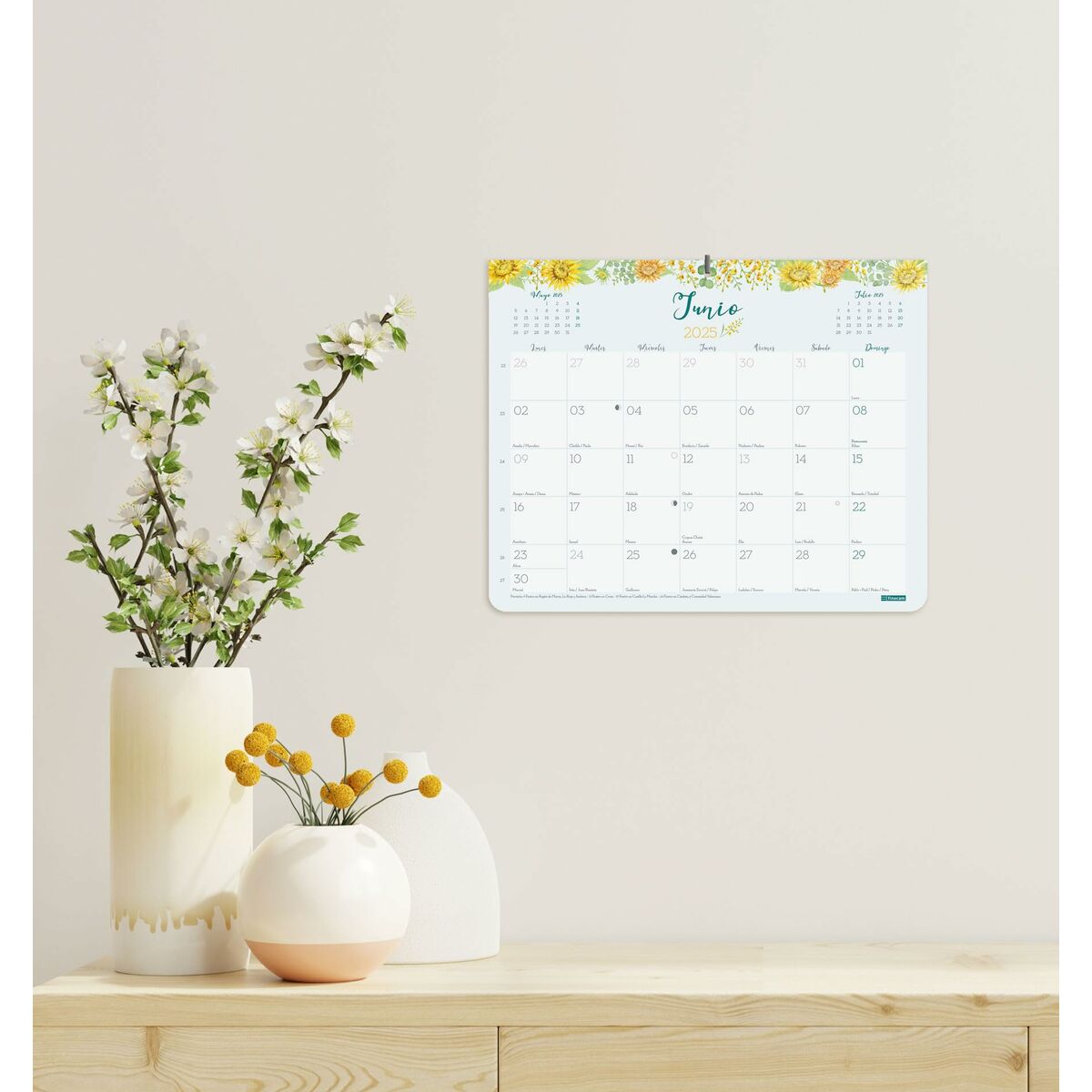 Väggkalender Finocam Multicolour Papper 2025 25 x 20 cm - 5