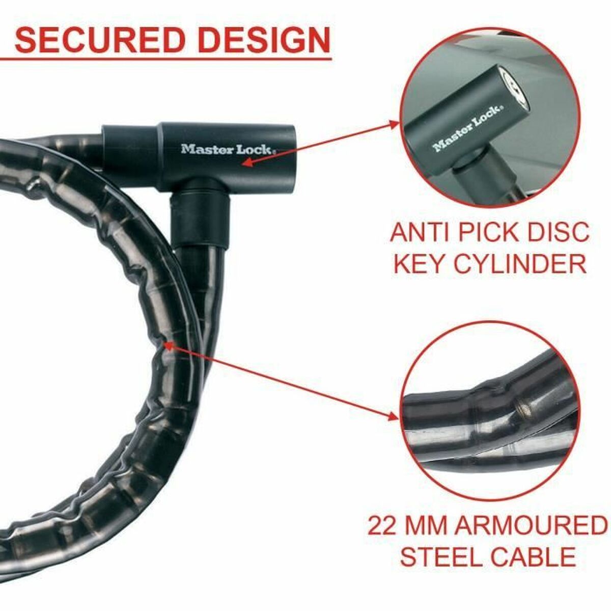 Kedja med hänglås Master Lock - 3