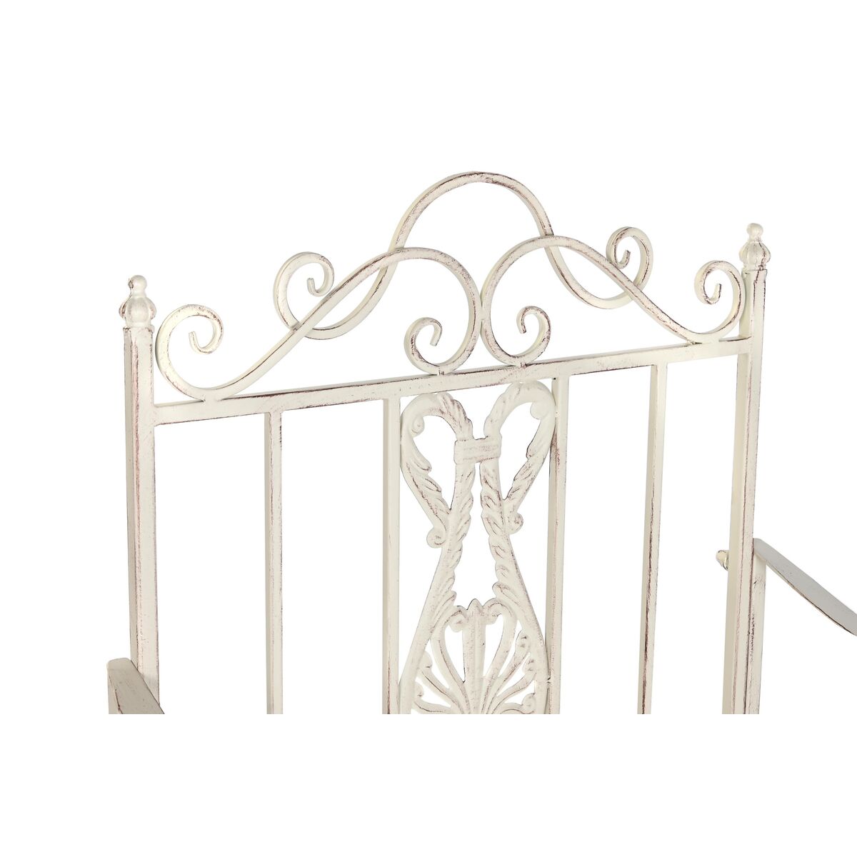 Kerti szék DKD Home Decor Vit Metall 63,5 x 52 x 98 cm - 5