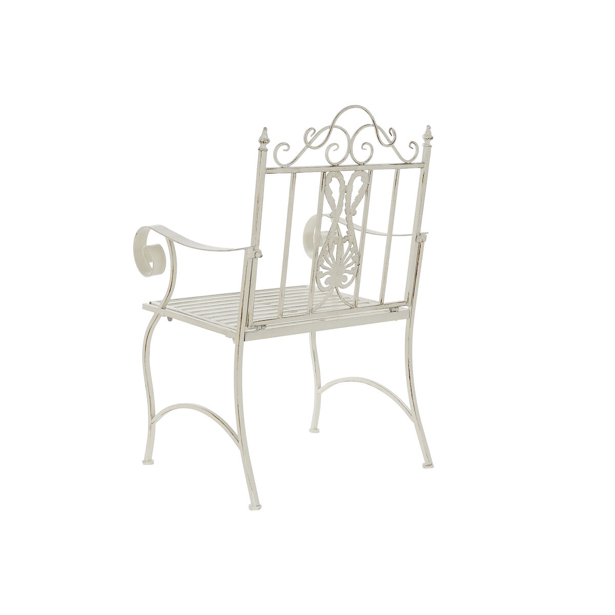 Kerti szék DKD Home Decor Vit Metall 63,5 x 52 x 98 cm - 2