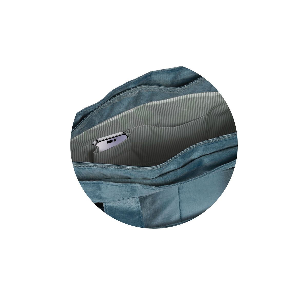 Bag för blöjbyte Safta Leaves Turkos (46 x 26 x 15 cm) - 3