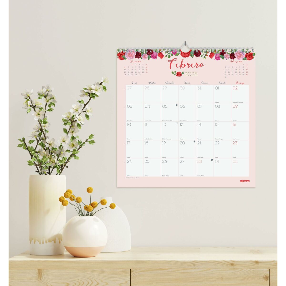 Väggkalender Finocam Multicolour Papper 2025 30 x 30 cm - 2