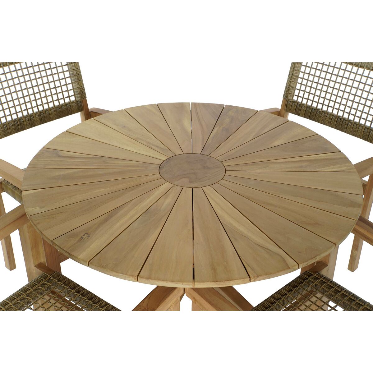 Bordsgrupp med 4 stolar DKD Home Decor 100 x 100 x 75 cm - 6