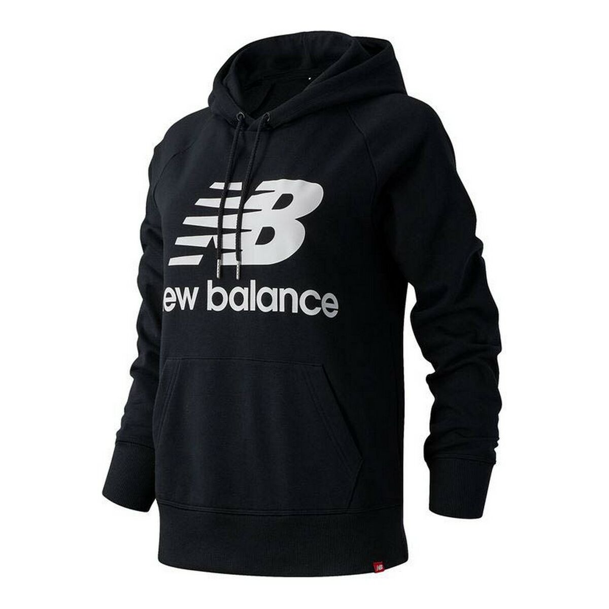 Tröja med huva Dam New Balance Essentials Svart - 5