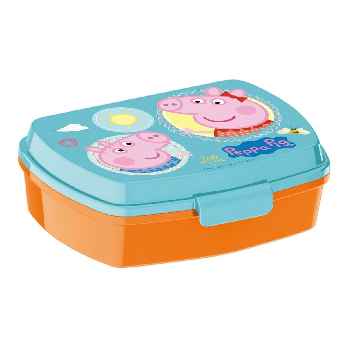 Smörgåslåda Peppa Pig Having fun Plast Ljusrosa (17 x 5.6 x 13.3 cm) - 3