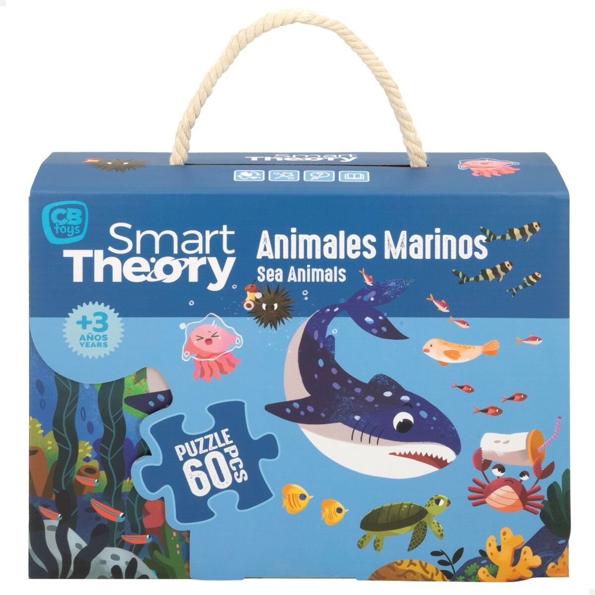 Barnpussel Colorbaby Sea Animals 60 Delar 60 x 44 cm (6 antal) - 7