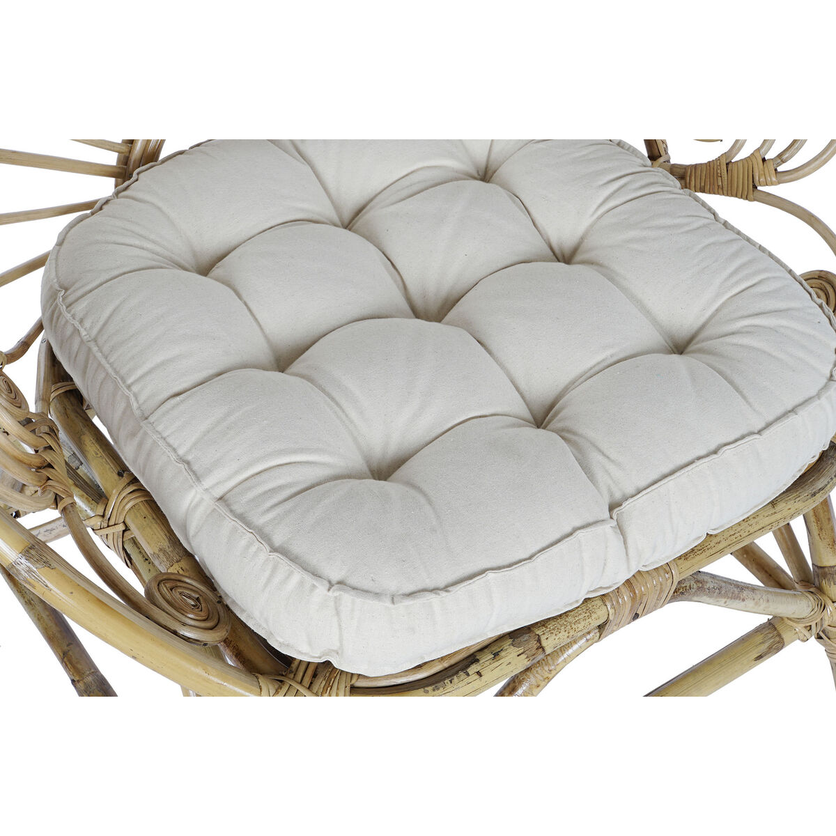 Trädgårdssoffa DKD Home Decor Vit Brun 75 x 50 x 90 cm 80 x 66 x 89 cm 84 x 70 x 90 cm - 2