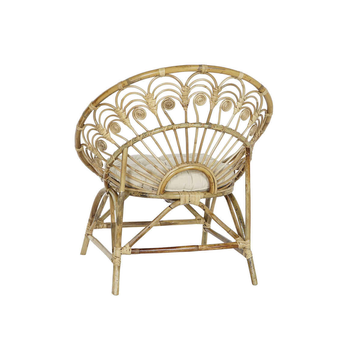 Trädgårdssoffa DKD Home Decor Vit Brun 75 x 50 x 90 cm 80 x 66 x 89 cm 84 x 70 x 90 cm - 6