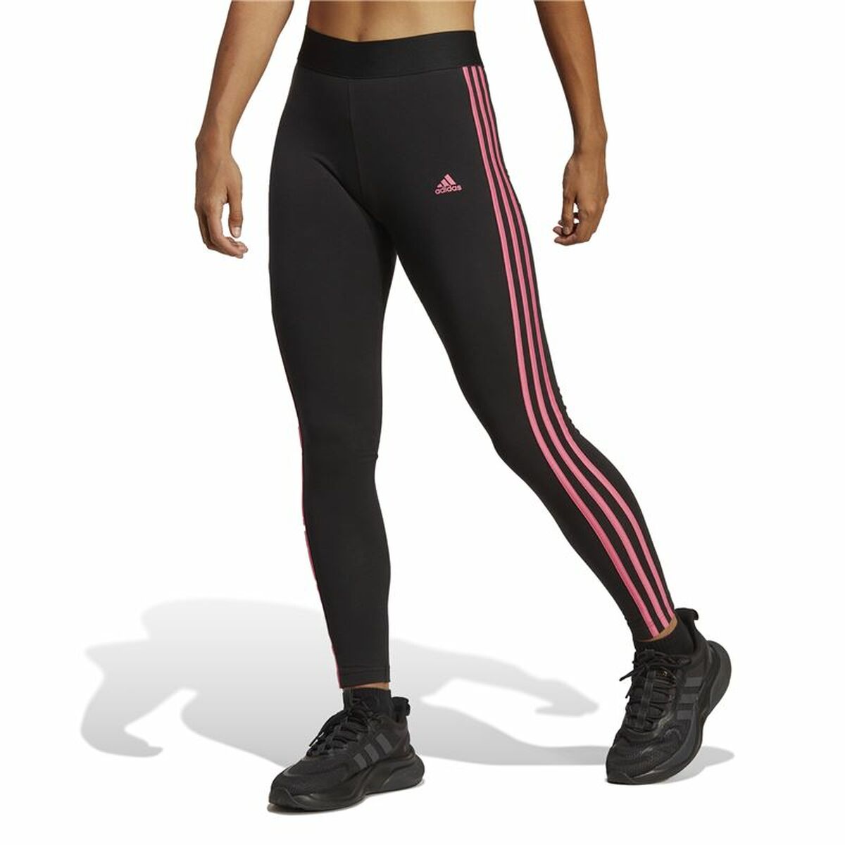Sport-leggings, Dam Adidas 3 Stripes Svart - 2