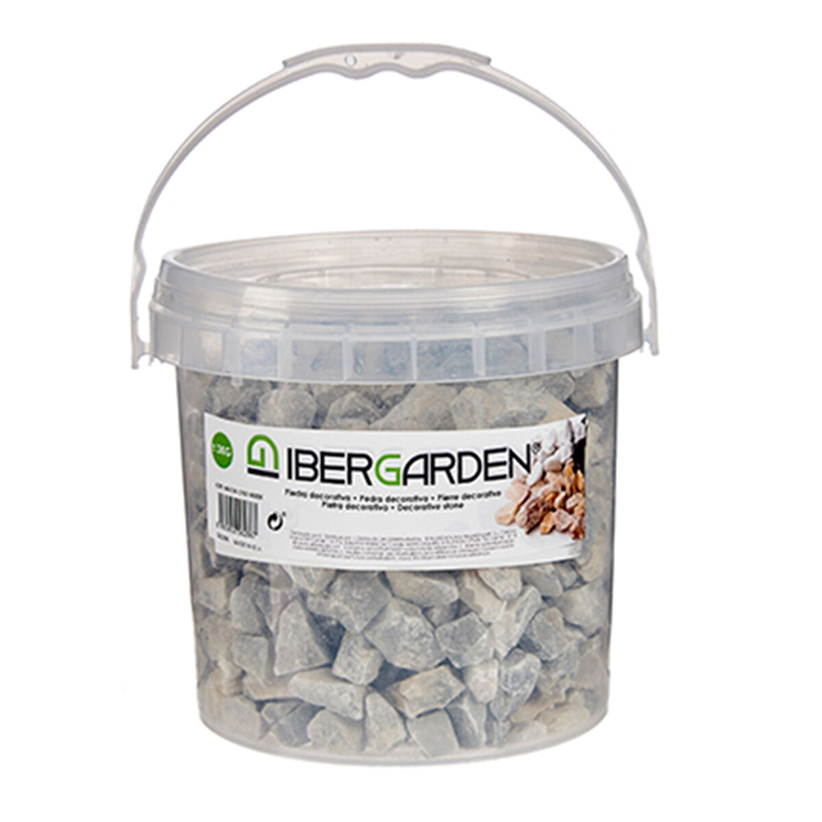 Dekorativa stenar Ibergarden Ljusgrå 3 Kg (4 antal) - 6