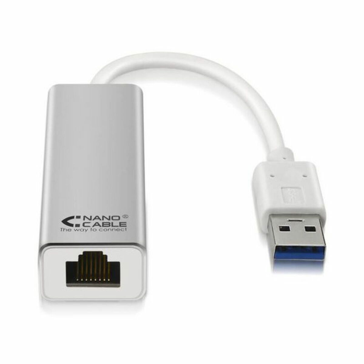 USB 3.0 till Gigabit Ethernet-adapter NANOCABLE 15 cm - 2