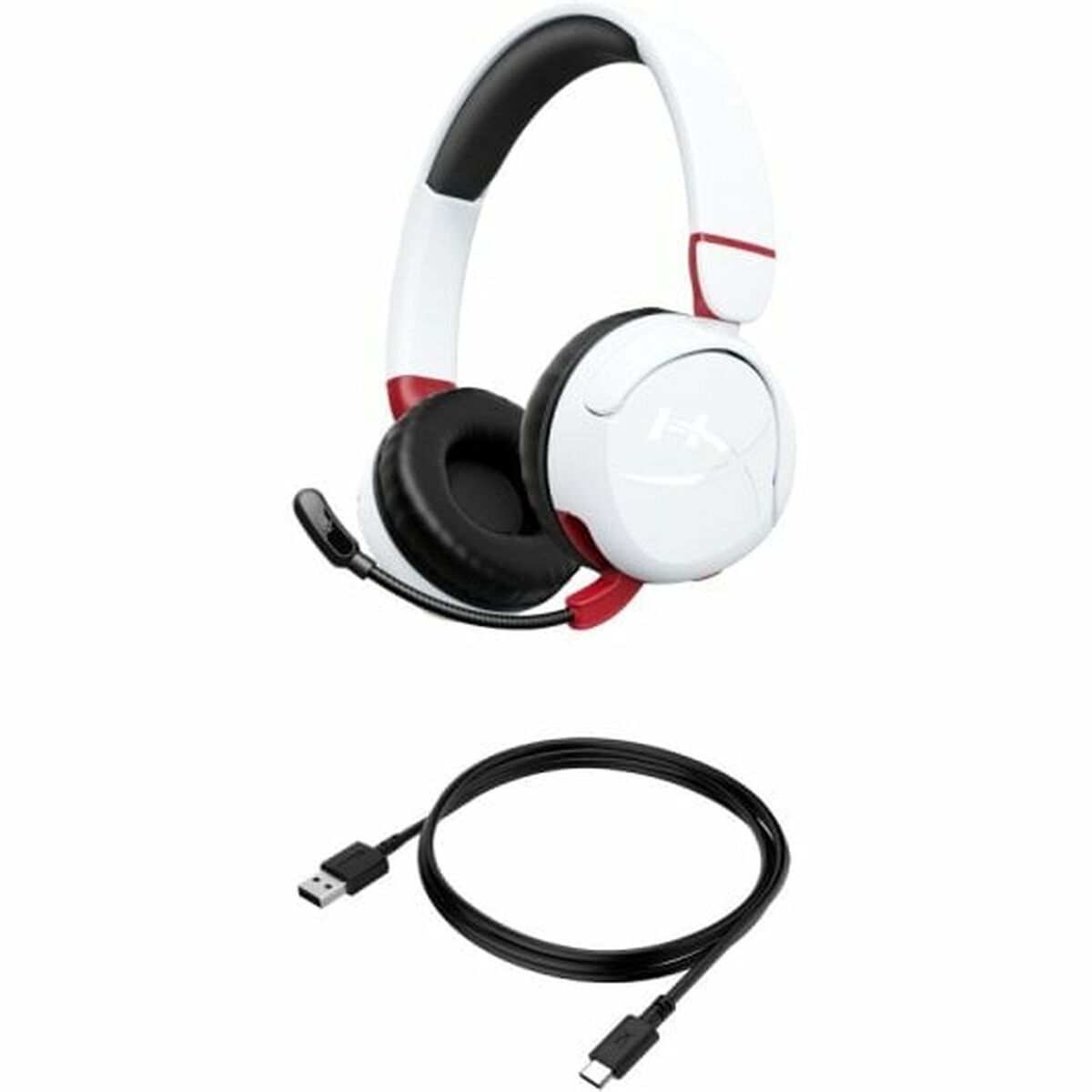 Spelhörlurar med mikrofon Hyperx Cloud Mini Vit Barn - 5