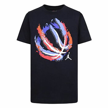 Barn T-shirt med kortärm Jordan Jdb Bball Fire Ss Svart
