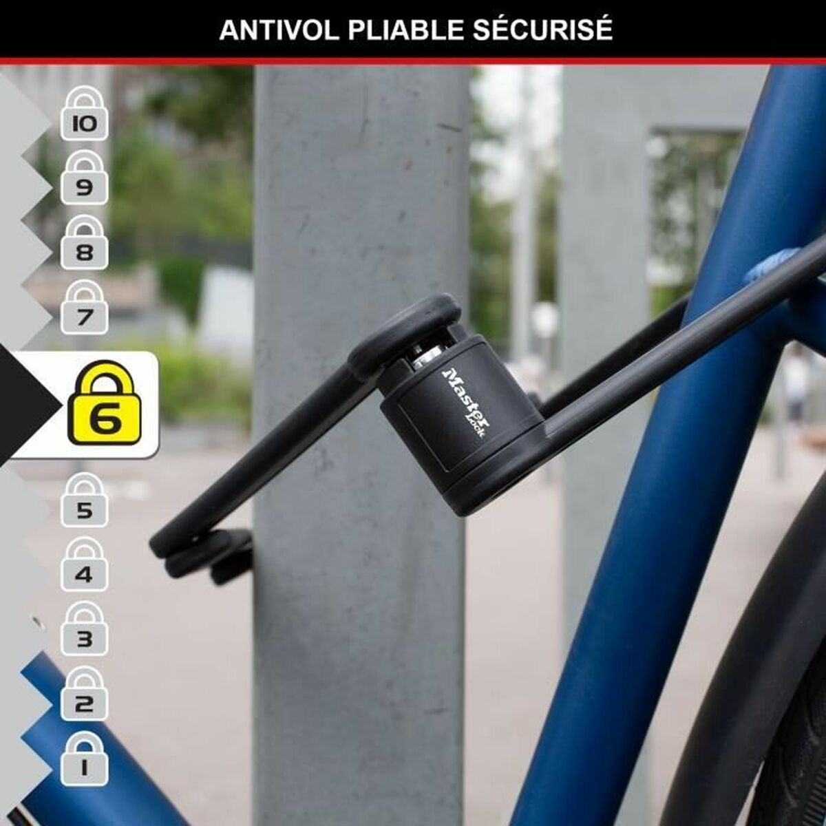 Hänglås med nyckel Master Lock Stål - 4