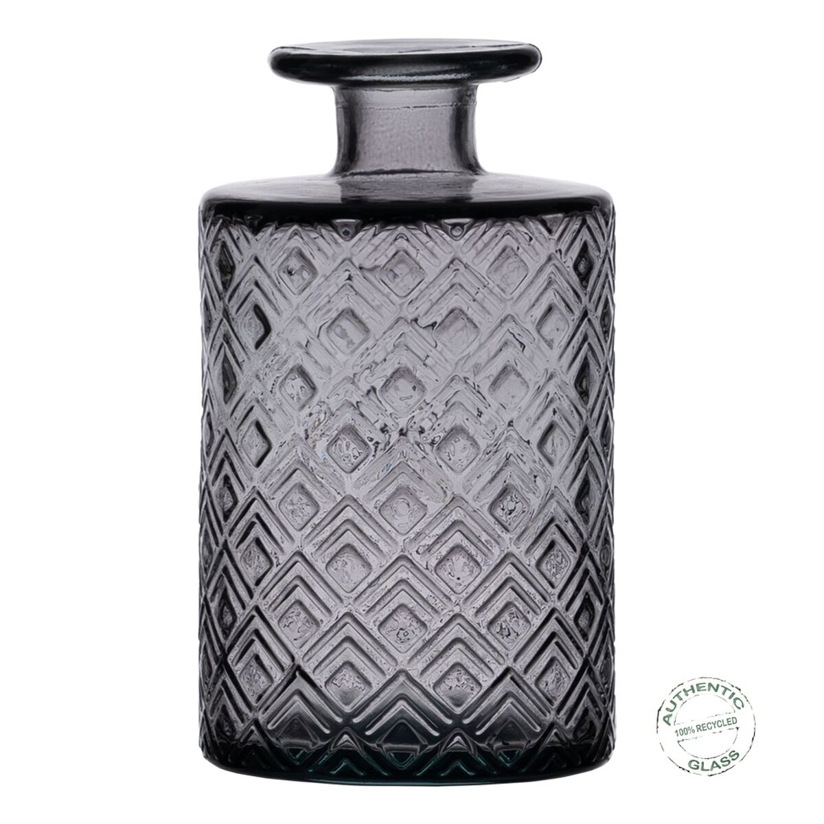 Vas Grå återvinningsglas 9 x 9 x 16 cm - 2