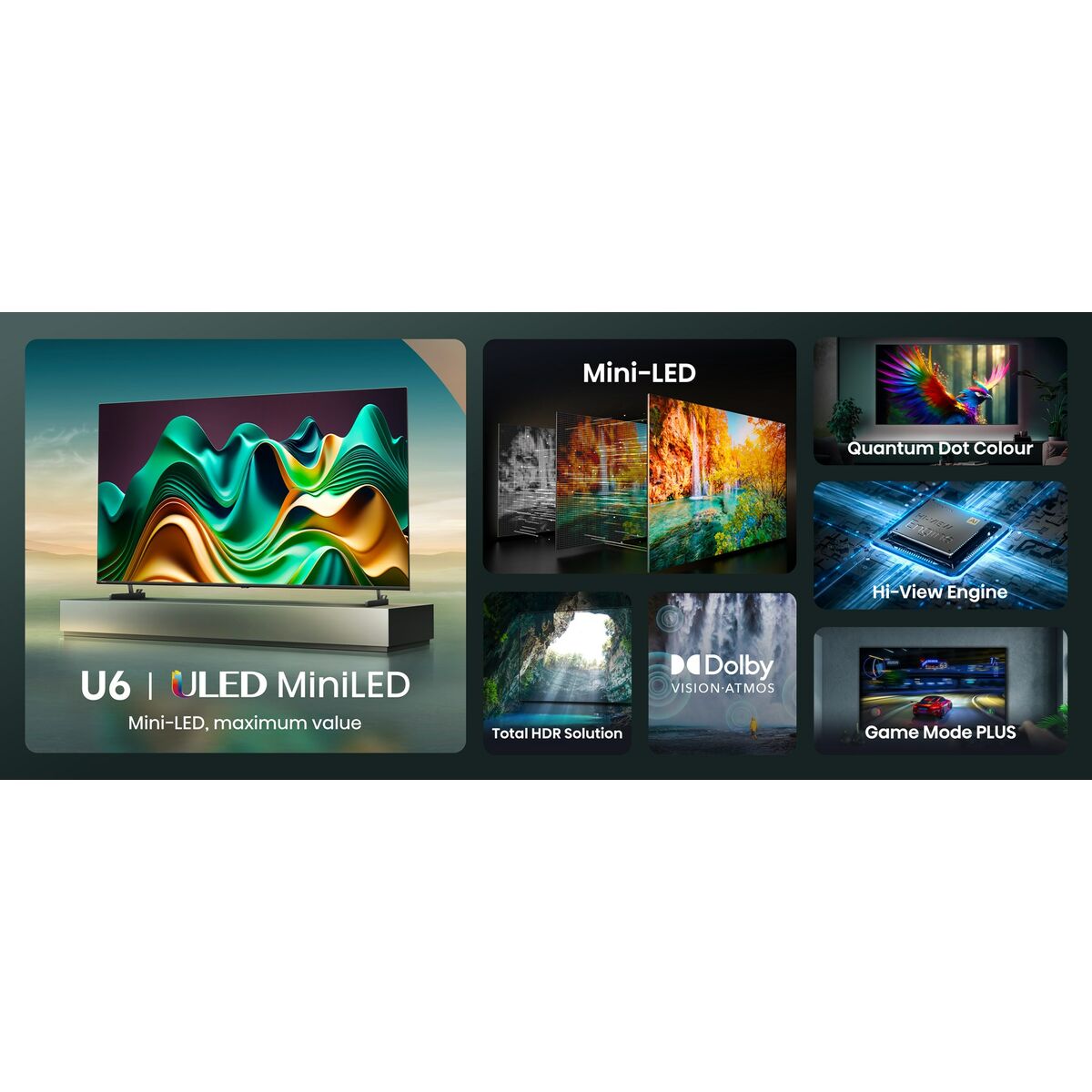 Smart TV Hisense 65U6NQ 4K Ultra HD 65" HDR HDR10 Dolby Vision - 6