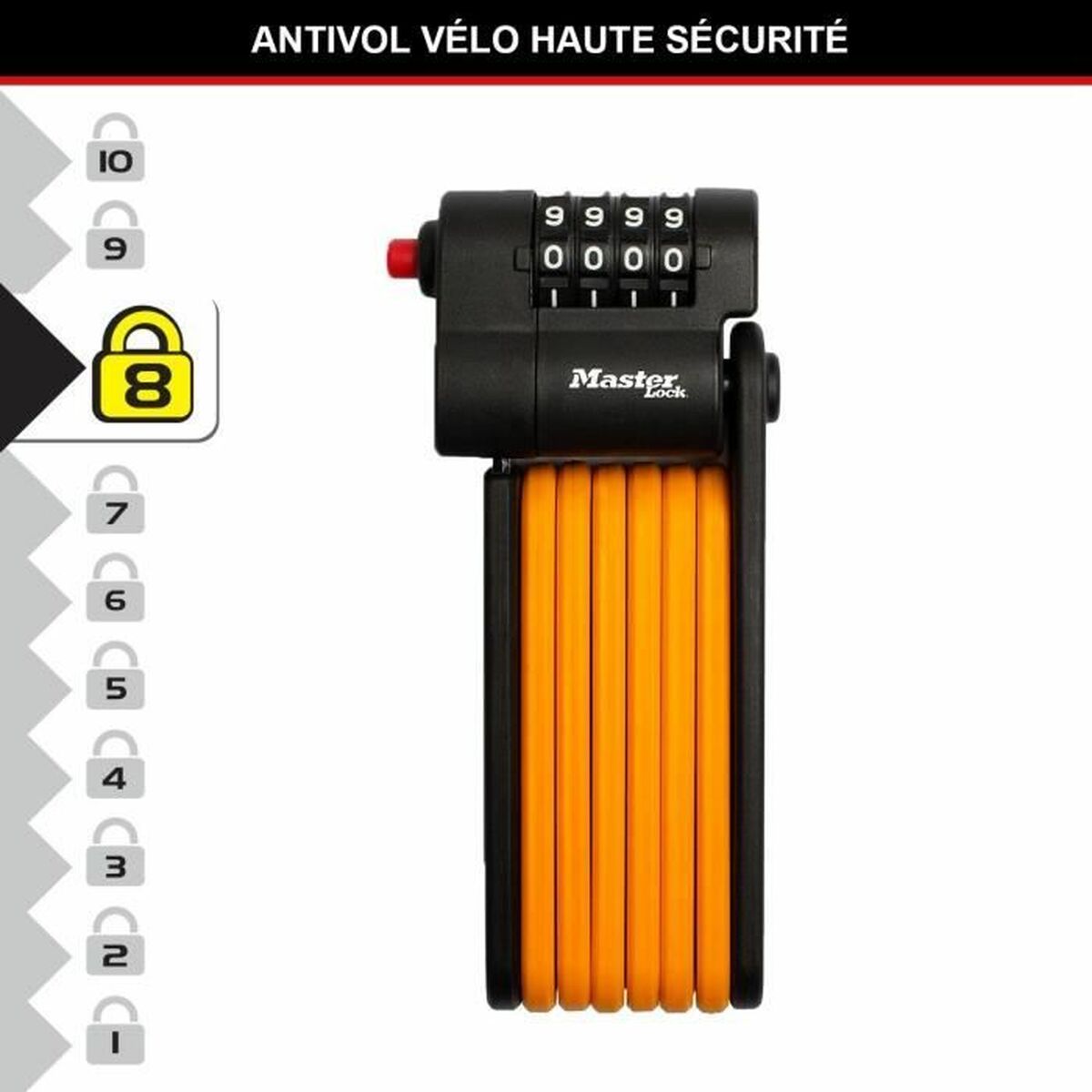 Hänglås med nyckel Master Lock Stål - 2