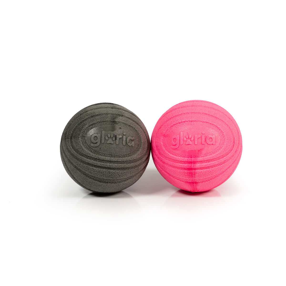 Boll till husdjur Gloria PLAY AND RUN Grå Skum TPR M 6,35 cm 2 antal - 2