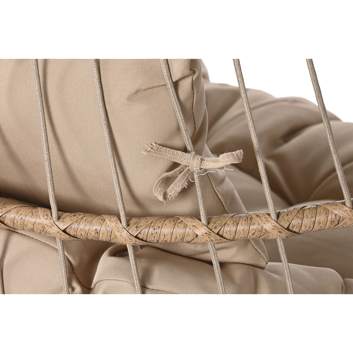 Hängande trädgårdsfåtölj Home ESPRIT Mörkbrun Ljusbrun Aluminium syntetisk rattan 130 x 61 x 117 cm - 8