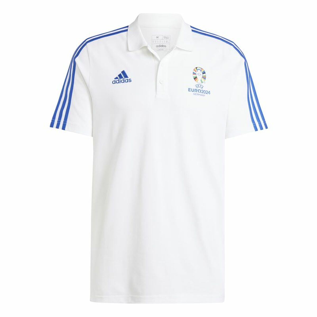 Polotröja kortärmad Herr Adidas Emblem Euro 2024 (S)