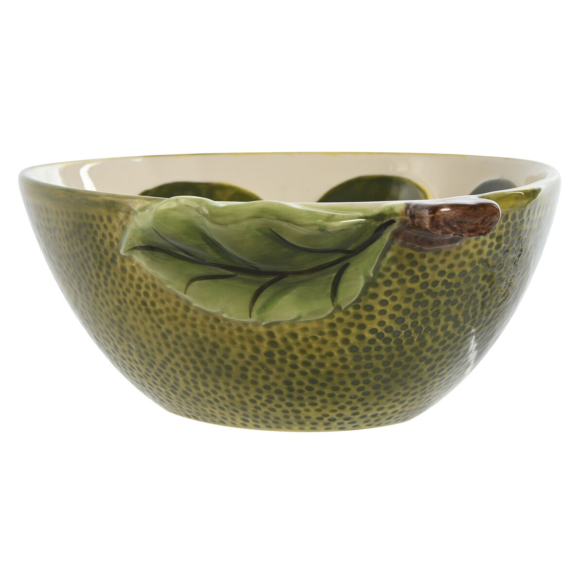 Snacksskål Home ESPRIT Gul Grön Stengods Citron 23,5 x 17 x 7,5 cm (3 antal) - 4