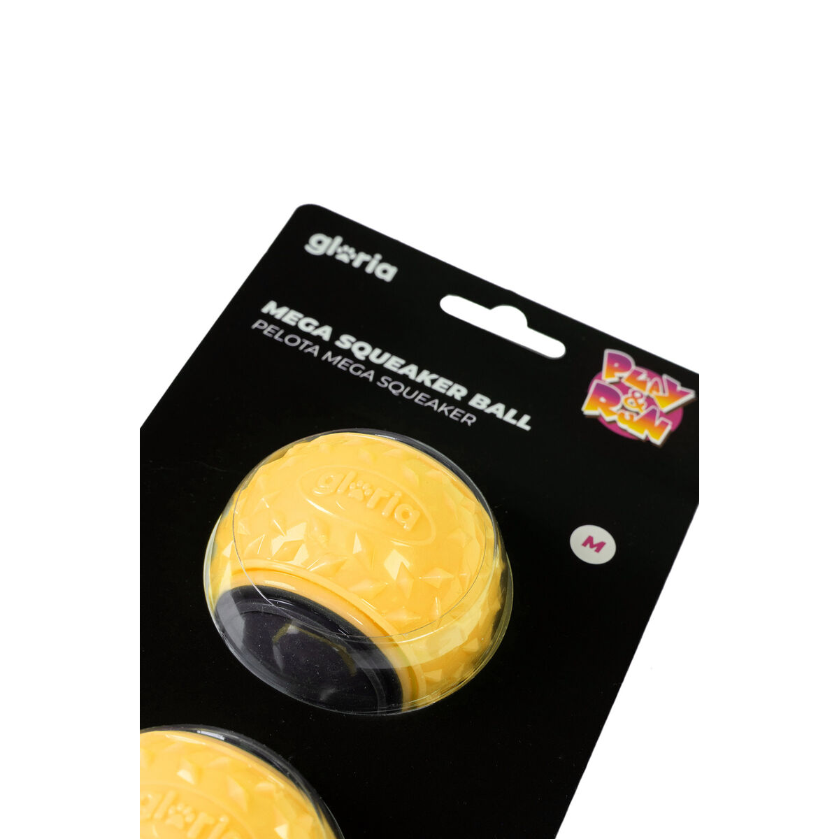 Boll till husdjur Gloria PLAY AND RUN Gul TPR M 6,35 cm 2 antal - 4