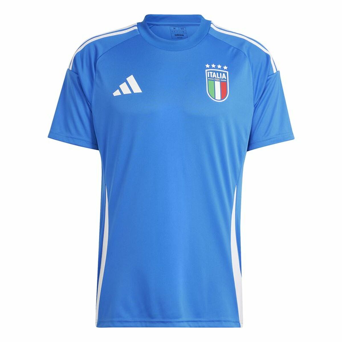 Kortärmad fotbollströja för herrar Adidas Italia 1ª  24 Blå