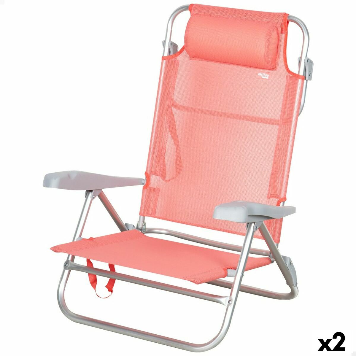 Hopfällbar Stol Aktive 47 x 82 x 49 cm Flamingo (2 antal) - 8