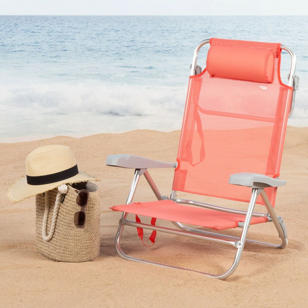 Hopfällbar Stol Aktive 47 x 82 x 49 cm Flamingo (2 antal) - 3