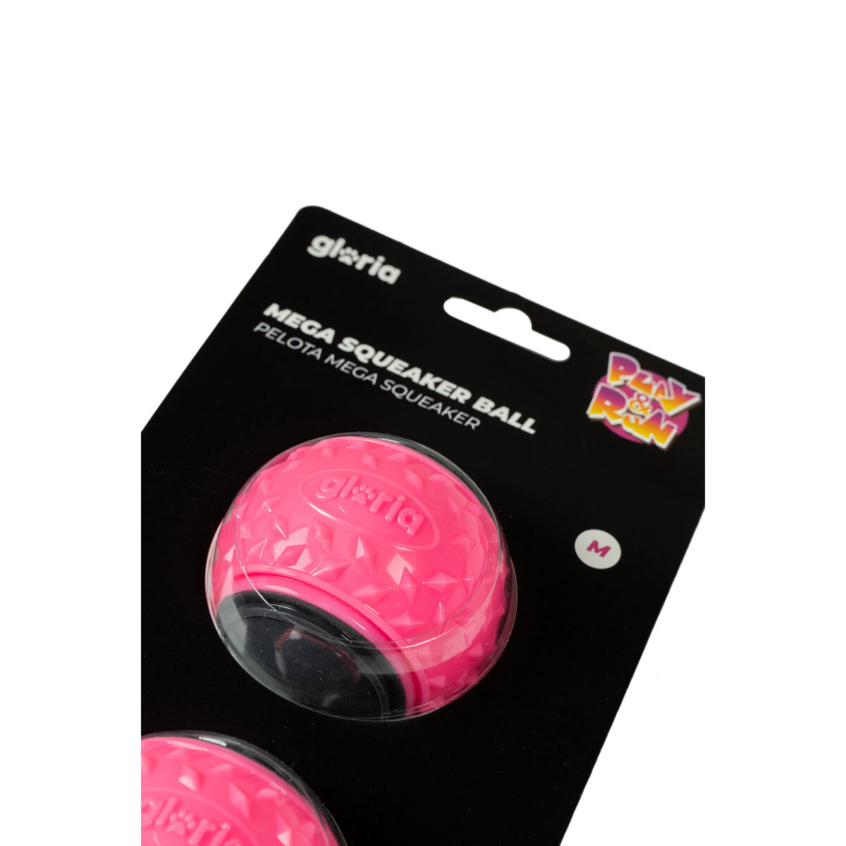 Boll till husdjur Gloria PLAY AND RUN Rosa TPR M 6,35 cm 2 antal - 4