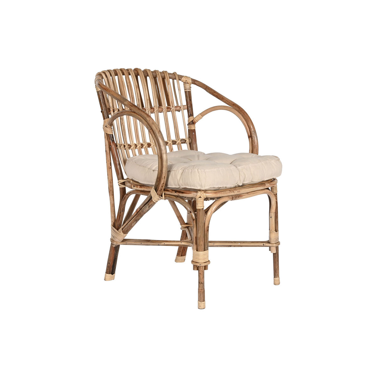 Kerti szék Home ESPRIT Bambu Rattan 58 x 65 x 85 cm