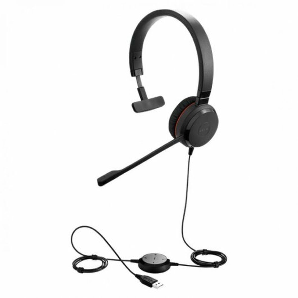 Hörlurar med Mikrofon Jabra Evolve 20SE MS Mono Svart - 6