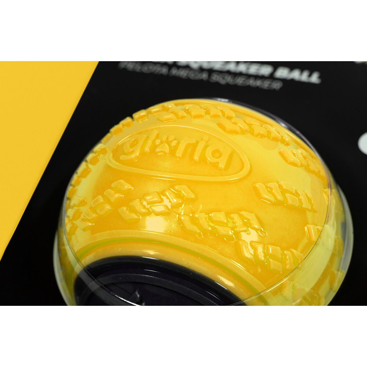Boll till husdjur Gloria PLAY AND RUN Gul TPR L 8,89 cm - 4