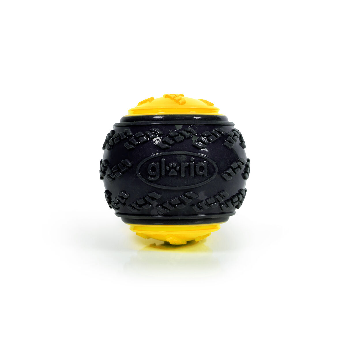 Boll till husdjur Gloria PLAY AND RUN Gul TPR L 8,89 cm - 2