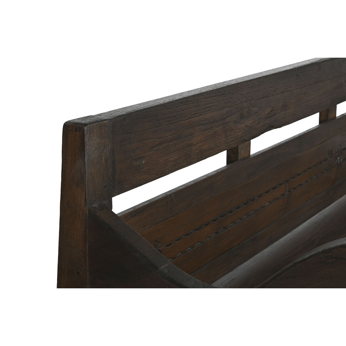 Bänk Home ESPRIT Mörkbrun teakträ 196 x 68 x 82 cm - 4