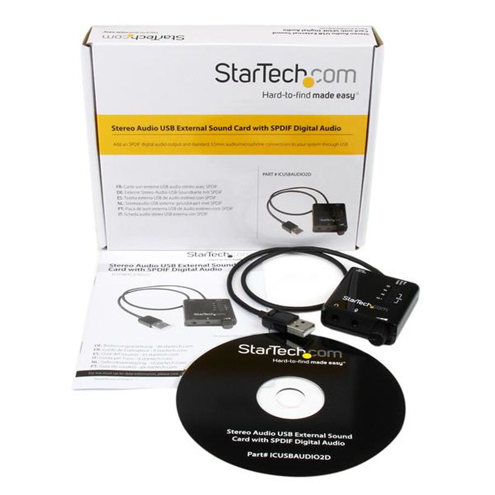 Ljudkort Startech ICUSBAUDIO2D - 2