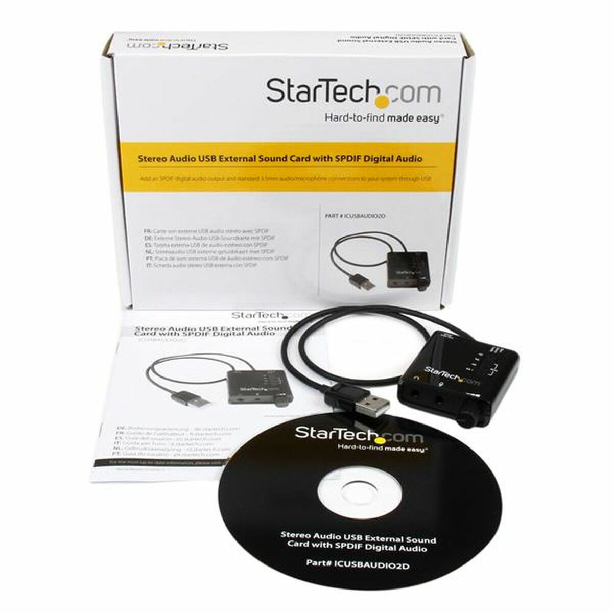 Ljudkort Startech ICUSBAUDIO2D - 7