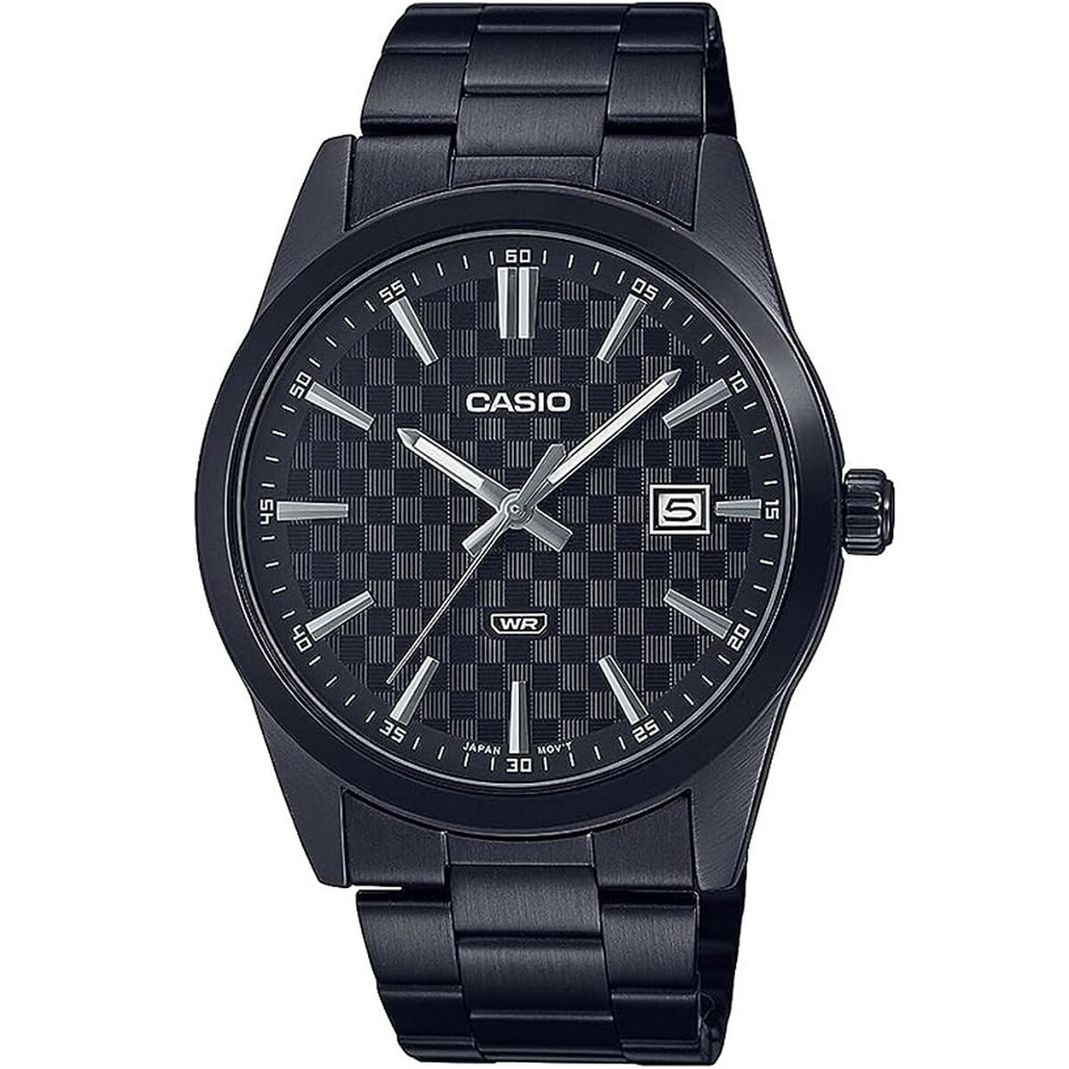 Herrklocka Casio DATE CARBON LOOK DIAL BLACK SERIE- BLACK Svart (Ø 41 mm)