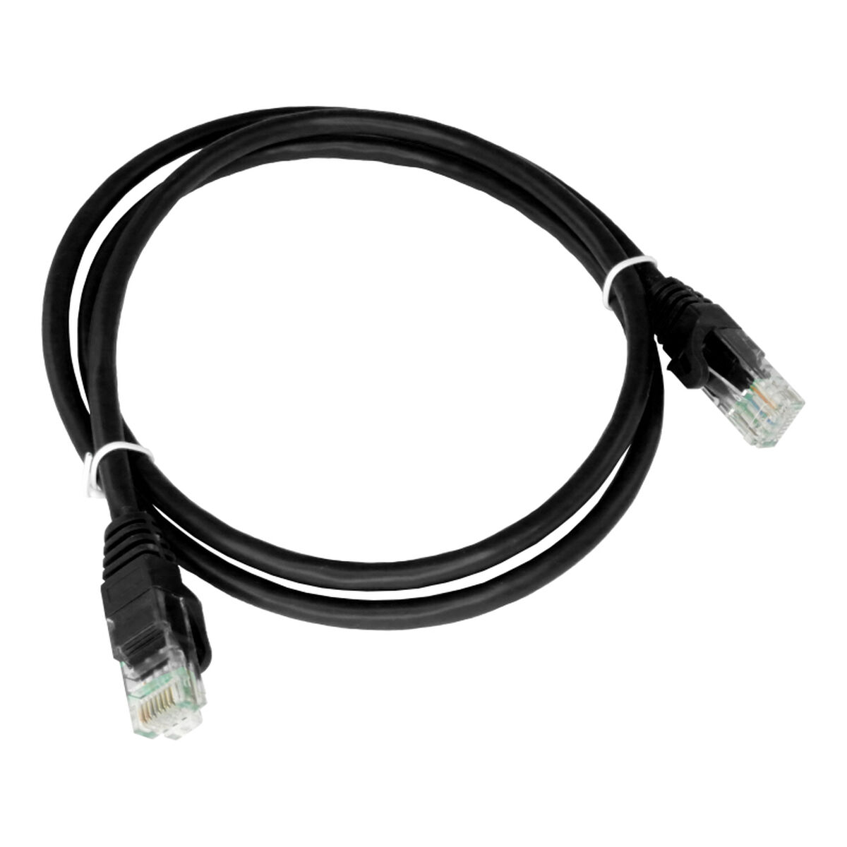 Nätkabel UTP Styv Kategori 6 Alantec KKU6CZA0.5 Svart 50 cm
