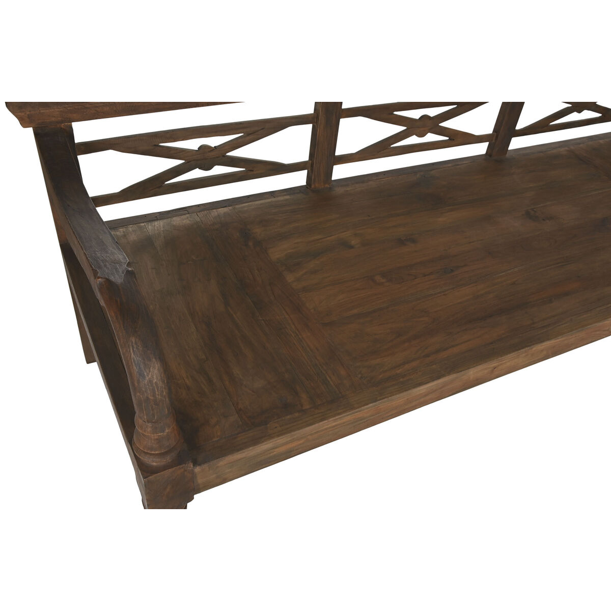 Bänk Home ESPRIT Mörkbrun teakträ 190 x 70 x 75 cm - 3
