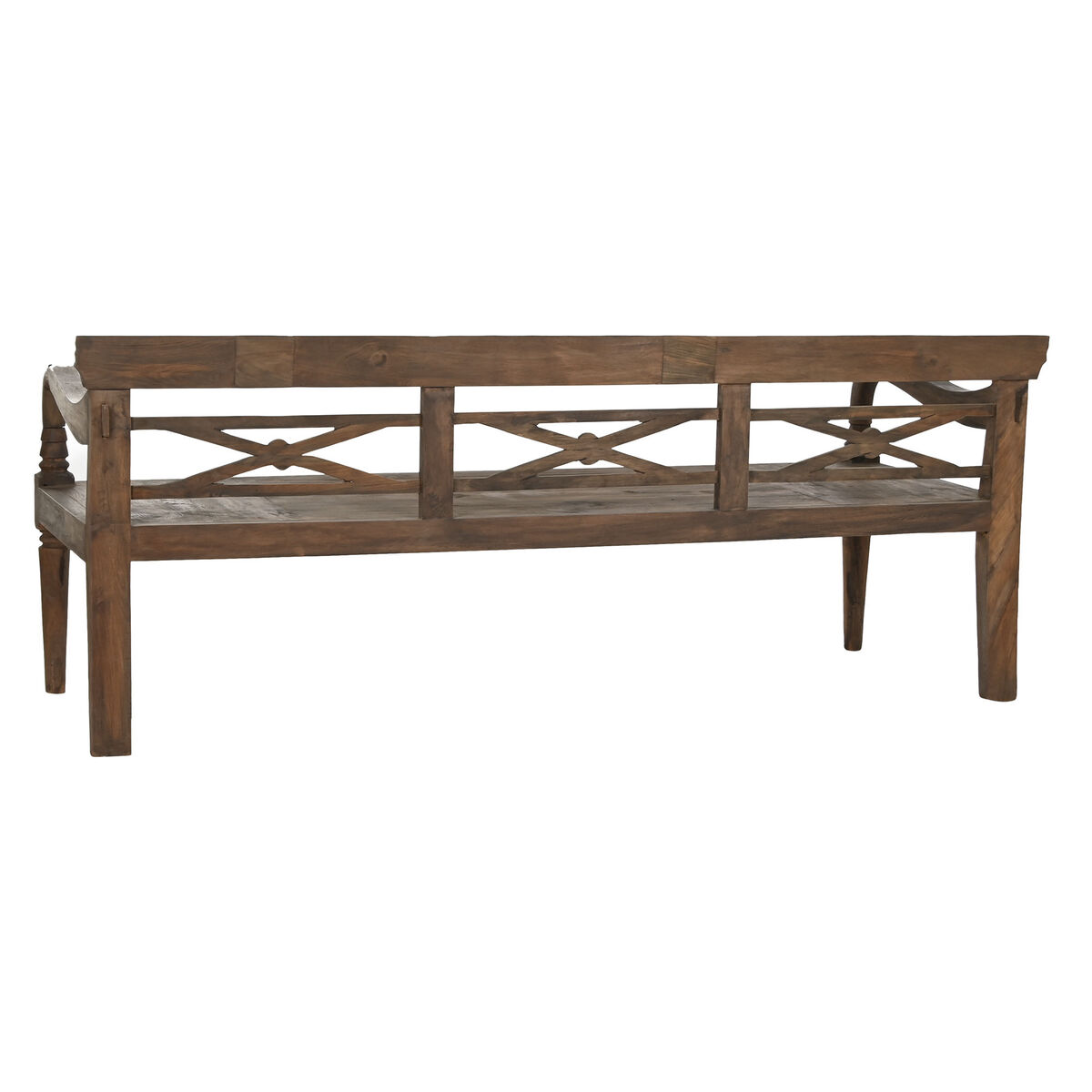 Bänk Home ESPRIT Mörkbrun teakträ 190 x 70 x 75 cm - 2