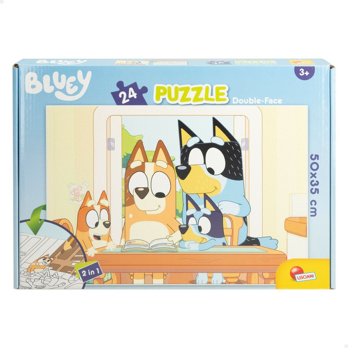 Barnpussel Bluey Dubbelsidig 24 Delar 50 x 35 cm (12 antal) - 9